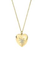 Sterling Forever Crystal Heart Pendant Necklace