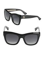 Gucci 52mm Solid Wayfarer Sunglasses