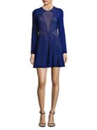 Bcbgmaxazria Daina Laser-cut Fit & Flare Dress