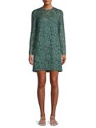 Valentino Floral Lace Shift Dress