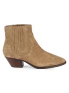 Ash Falcon Suede Western Ankle Boots