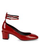 Free People Lana Patent Leather Ankle-strap Pumps