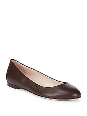 Sergio Rossi Leather Ballet Flats