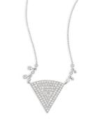 Meira T Diamond & 14k White Gold Paved Pendant Necklace