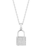 Chloe & Madison Rhodium-plated Sterling Silver & Crystal Necklace