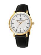 Bruno Magli Milano 1201 Stainless Steel & Leather-strap Watch