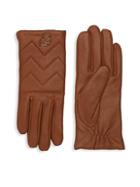 Karl Lagerfeld Paris Chevron Quilted Gloves