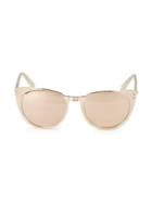 Linda Farrow 54mm Oval Novelty Sunglasses