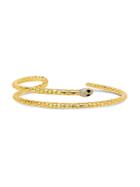 Sterling Forever 14k Yellow Goldplated & Crystal Snake Wrap Bangle