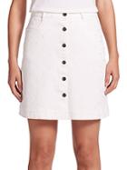 Stella Mccartney Embellished Button-front A-line Skirt