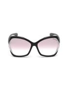 Tom Ford 61mm Astrid Oversized Pink Lens Sunglasses
