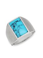 Effy Sterling Silver & Turquoise Ring