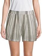 B Collection By Bobeau Printed Stretch Shorts