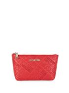 Love Moschino Embossed Logo Travel Pouch
