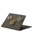 Saks Fifth Avenue 14k Gold Knot Earrings & Pendant Necklace Set