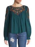 Free People Everything I Know Peasant Blouse