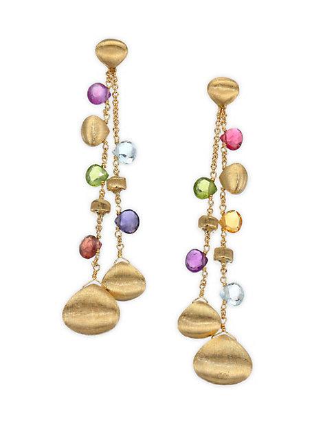 Marco Bicego Paradise Semi-precious Multi-stone Double-drop Earrings