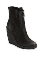Dolce Vita Caden Leather Wedge Booties