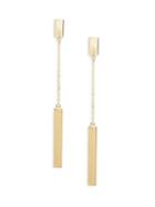 Saks Fifth Avenue 14k Yellow Gold Bar Linear Drop Earrings