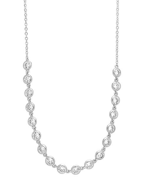 Sterling Forever Sterling Silver & Cubic Zirconia Bubble Necklace