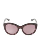Karl Lagerfeld Paris 53mm Butterfly Sunglasses