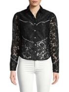 Divine Heritage Lace Western Blouse