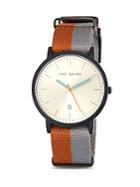 Ted Baker Round Stainless Steel Watch