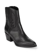 Valentino Ankle Nero Leather Boots