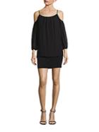Laundry By Shelli Segal Popover Cold Shoulder Cocktail Dress