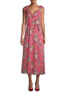 Nanette Nanette Lepore Floral-print Midi Wrap Dress