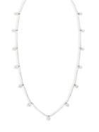 Artisan 18k White Gold & Hanging Diamond Single-strand Necklace