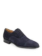 Magnanni For Saks Fifth Avenue Suede Cap-toe Oxfords