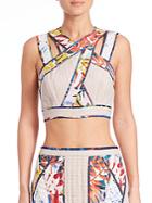 Bcbgmaxazria Alisa Quilted Cropped Top