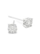 Diana M Jewels 18k White Gold & 0.40 Tcw Diamond Halo Stud Earrings