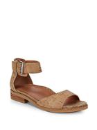 Gentle Souls Gracey Natural Leather Ankle-strap Sandals