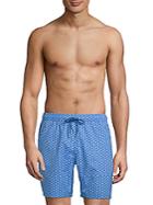 Mr Swim Geometric-print Swim Shorts