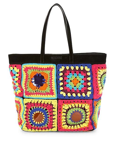 Moschino Crochet Tote Bag