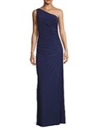 Laundry By Shelli Segal Beaded One Shoulder Gown