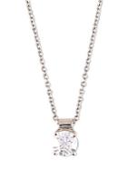 Effy 14 Kt. White Gold Diamond Solitaire Pendant Necklace