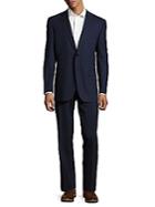 Canali Textured Wool-blend Suit