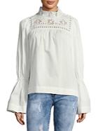 Free People Another Eternity Bell-sleeve Cotton Top