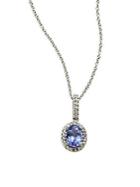 Effy Sapphire & Diamond Pendant Necklace