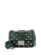 Red Valentino Eyelet Miscellaneous Leather Chain Shoulder Bag