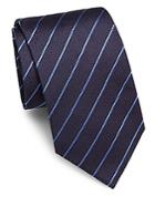 Brioni Striped Raw-silk Tie