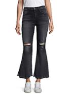 3x1 Higher Ground Distressed Crop Flare Jeans