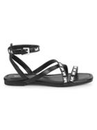 Michael Michael Kors Tasha Logo Strappy Flat Sandals