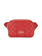 Love Moschino Borsa Quilted Faux Leather Fanny Pack
