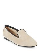 Tod's Pebbled Suede Slip-on Shoes