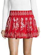 Raga Printed Flared Mini Skirt
