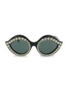 Gucci 53mm Lips Cat Eye Sunglasses